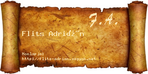 Flits Adrián névjegykártya